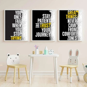 Set Of 3 Motivational Quote Frames (8×11)
